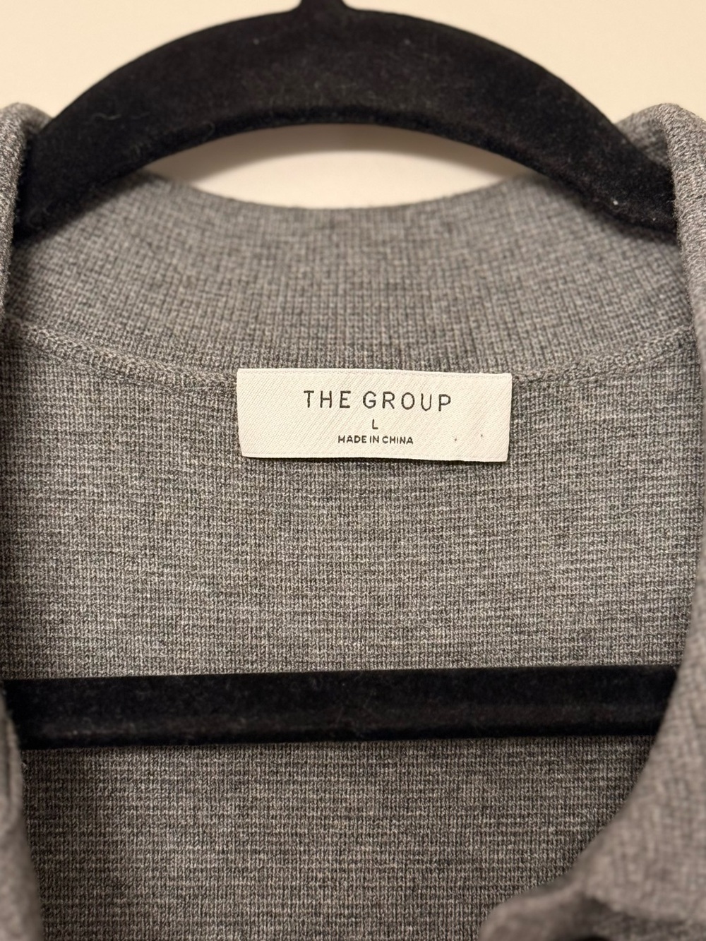 Aritzia Knit Button-down Shirt in Dark Grey - Picture 3 of 3